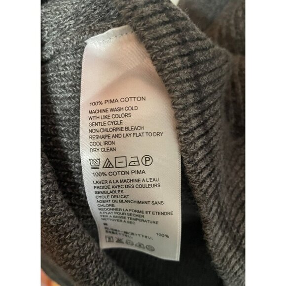Tommy Bahama Charcoal Gray Textured Sweater Men's Size Large Knit Top - Picture 4 of 7